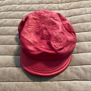 Pink leather Wilson’s hat